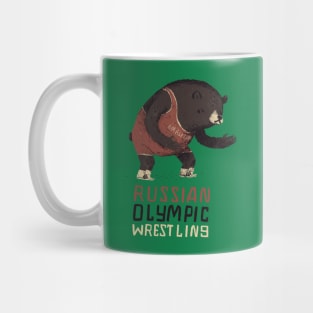 russian olympic wrestling Mug